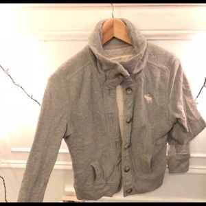 SOLD - Abercrombie & Fitch Sherpa lined sweater